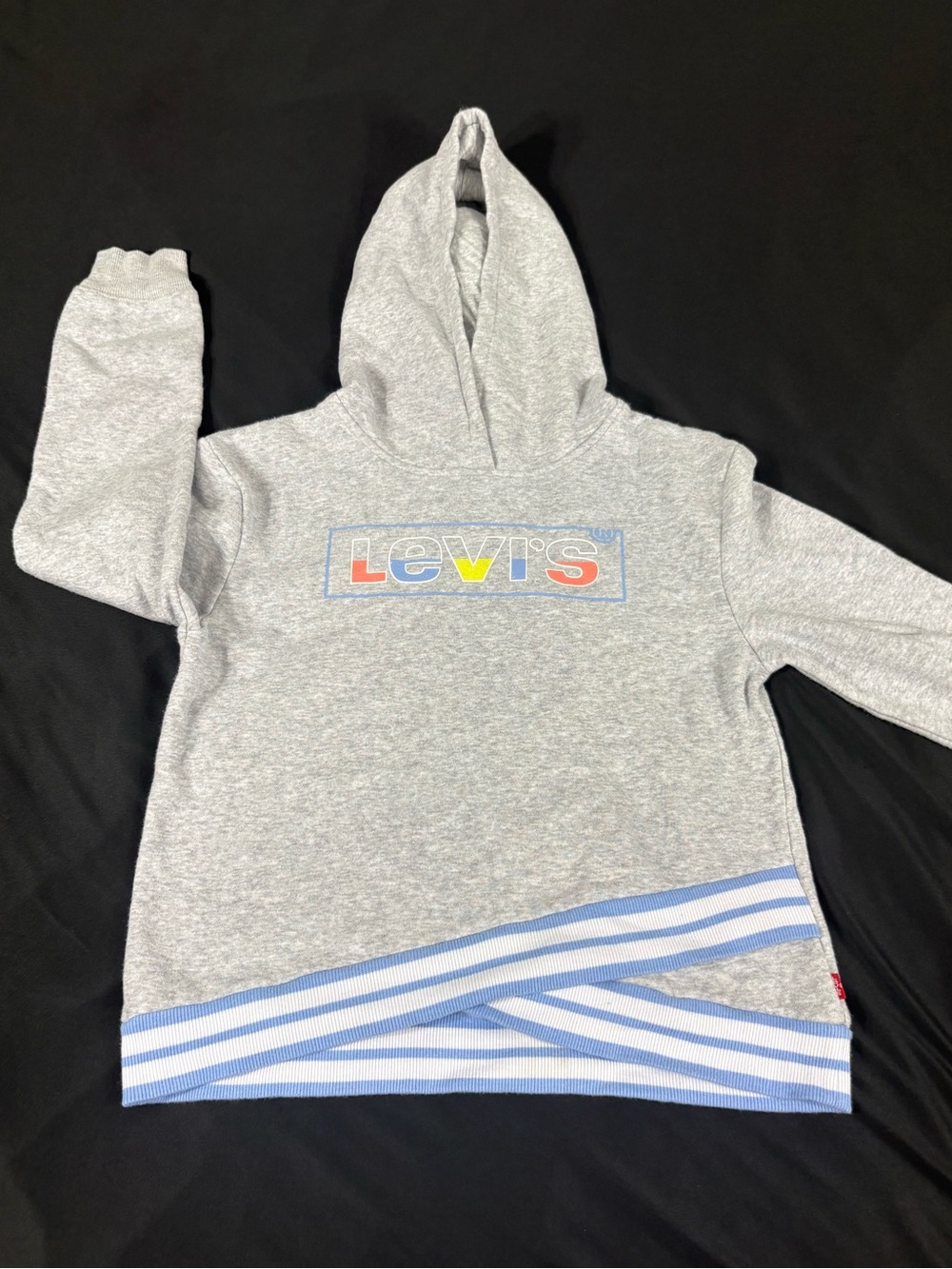 Levi’s Girl Gray Cotton Hoodie Size L (12-13 Y)